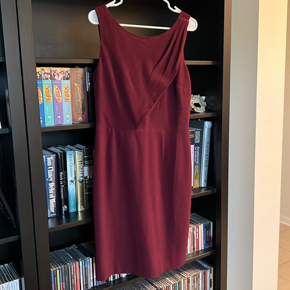 White House Black Market Burgundy Dress